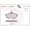 Brembo | Bremsbelagsatz, Scheibenbremse | P 85 015