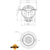 NRF | Thermostat, Kühlmittel | 725140