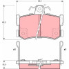TRW | Bremsbelagsatz, Scheibenbremse | GDB1169