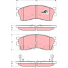 TRW | Bremsbelagsatz, Scheibenbremse | GDB3285