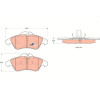 TRW | Bremsbelagsatz, Scheibenbremse | GDB1220