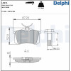 Delphi | Bremsbelagsatz, Scheibenbremse | LP571