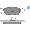 Meyle | Bremsbelagsatz, Scheibenbremse | 025 212 0217