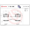 Brembo | Bremsbelagsatz, Scheibenbremse | P 85 066