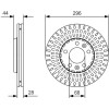 BOSCH | Bremsscheibe | 0 986 479 D30