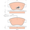 TRW | Bremsbelagsatz, Scheibenbremse | GDB1842