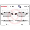 Brembo | Bremsbelagsatz, Scheibenbremse | P 61 110