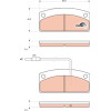 TRW | Bremsbelagsatz, Scheibenbremse | GDB1679
