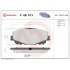 Brembo | Bremsbelagsatz, Scheibenbremse | P 68 071