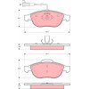 TRW | Bremsbelagsatz, Scheibenbremse | GDB1444