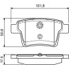 BOSCH | Bremsbelagsatz, Scheibenbremse | 0 986 494 076