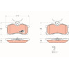 TRW | Bremsbelagsatz, Scheibenbremse | GDB3334