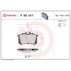 Brembo | Bremsbelagsatz, Scheibenbremse | P 85 017