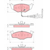 TRW | Bremsbelagsatz, Scheibenbremse | GDB1586