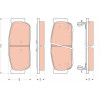 TRW | Bremsbelagsatz, Scheibenbremse | GDB3413