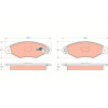 TRW | Bremsbelagsatz, Scheibenbremse | GDB1321