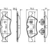 BOSCH | Bremsbelagsatz, Scheibenbremse | 0 986 494 165