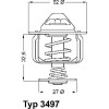 Wahler | Thermostat, Kühlmittel | 3497.88D