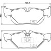 Brembo | Bremsbelagsatz, Scheibenbremse | P 06 105