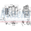 Nissens | Kompressor, Klimaanlage | 89487