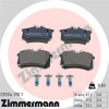 ZIMMERMANN BREMSSCHEIBEN Ø253 + BREMSBELÄGE HINTEN FÜR VW GOLF 5 6 AUDI A3