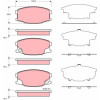 TRW | Bremsbelagsatz, Scheibenbremse | GDB3388