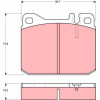 TRW | Bremsbelagsatz, Scheibenbremse | GDB1103