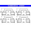ATE | Zubehörsatz, Scheibenbremsbelag | 13.0460-0510.2