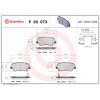 Brembo | Bremsbelagsatz, Scheibenbremse | P 30 073X