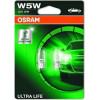 Osram | Glühlampe, Blinkleuchte | Ultra Life W5W Doppelblister | 2825ULT-02B