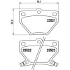 Brembo | Bremsbelagsatz, Scheibenbremse | P 83 052