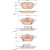 TRW | Bremsbelagsatz, Scheibenbremse | GDB3476