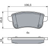 BOSCH | Bremsbelagsatz, Scheibenbremse | 0 986 494 978