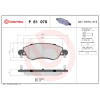 Brembo | Bremsbelagsatz, Scheibenbremse | P 61 070