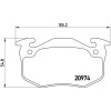 Brembo | Bremsbelagsatz, Scheibenbremse | P 61 032