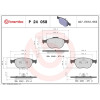 Brembo | Bremsbelagsatz, Scheibenbremse | P 24 058