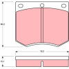 TRW | Bremsbelagsatz, Scheibenbremse | GDB660