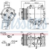 Nissens | Kompressor, Klimaanlage | 89242