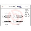 Brembo | Bremsbelagsatz, Scheibenbremse | P 24 209