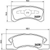 Brembo | Bremsbelagsatz, Scheibenbremse | P 16 011