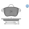 Meyle | Bremsbelagsatz, Scheibenbremse | 025 215 0417/W