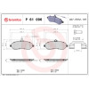 Brembo | Bremsbelagsatz, Scheibenbremse | P 61 096