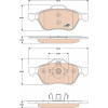 TRW | Bremsbelagsatz, Scheibenbremse | GDB1787