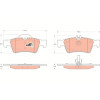 TRW | Bremsbelagsatz, Scheibenbremse | GDB1546