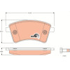 TRW | Bremsbelagsatz, Scheibenbremse | GDB1785