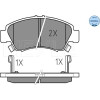 Meyle | Bremsbelagsatz, Scheibenbremse | 025 216 9715/W