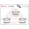 Brembo | Bremsbelagsatz, Scheibenbremse | P 83 056