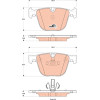 TRW | Bremsbelagsatz, Scheibenbremse | GDB1857