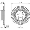 BOSCH | Bremsscheibe | 0 986 479 D39