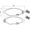 Brembo | Bremsbelagsatz, Scheibenbremse | P 61 098